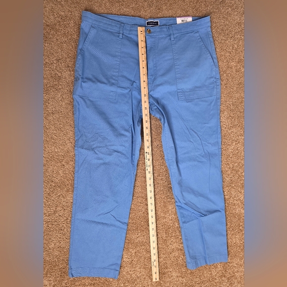 Club Room Men's Classic Fit Solid Straight Leg Pants Blue Size 38x30 NWT 2664V - Picture 6 of 13
